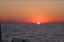 Sonnenuntergang zwischen Afrika und Europa